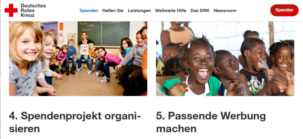 DRK-Aktionsspendenseite